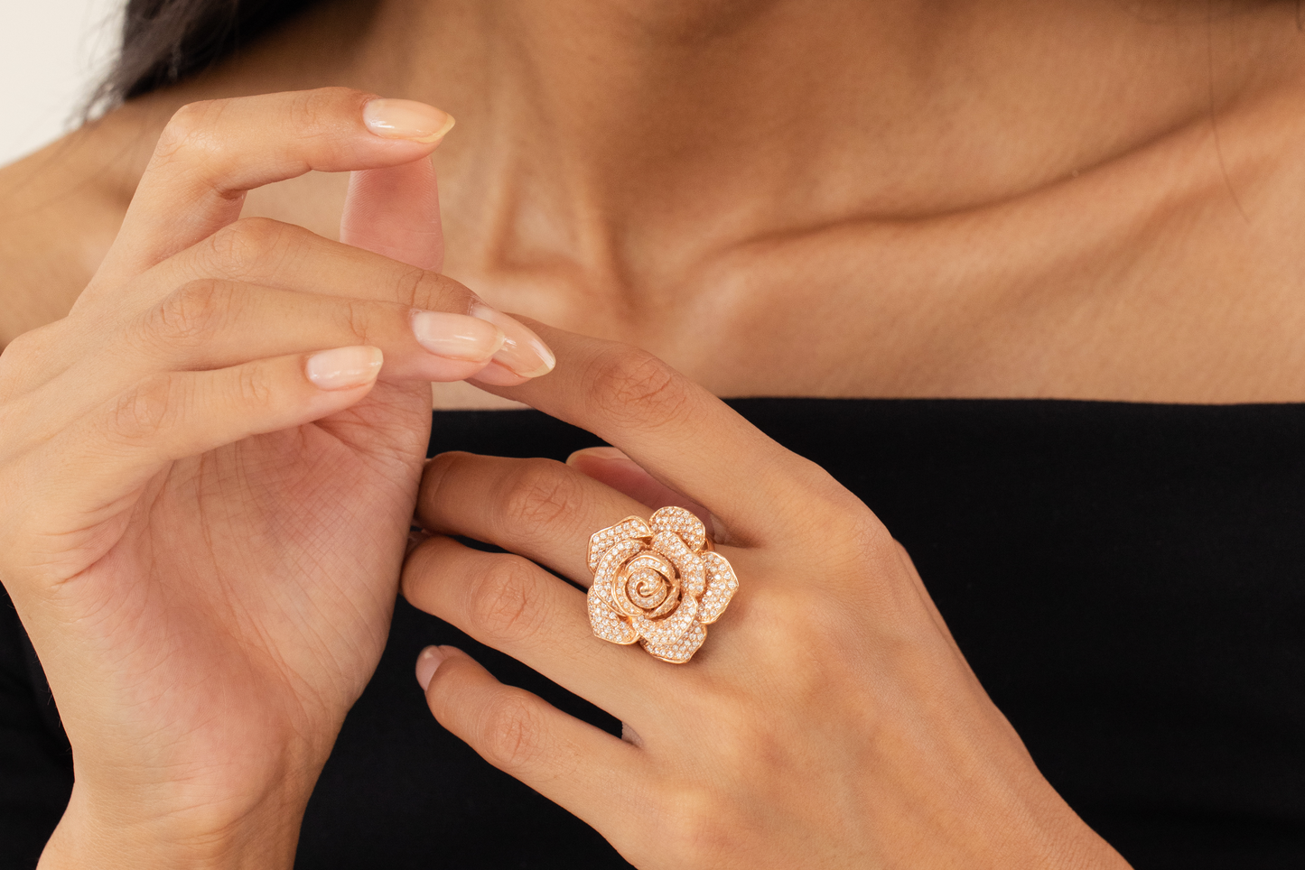 Lab Grown Diamond Rose Ring