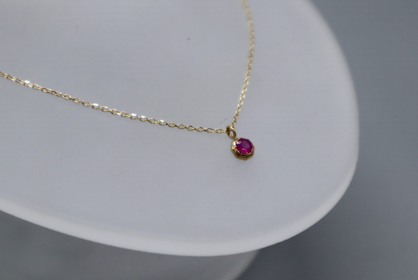 Classic Pink Sapphire Necklace