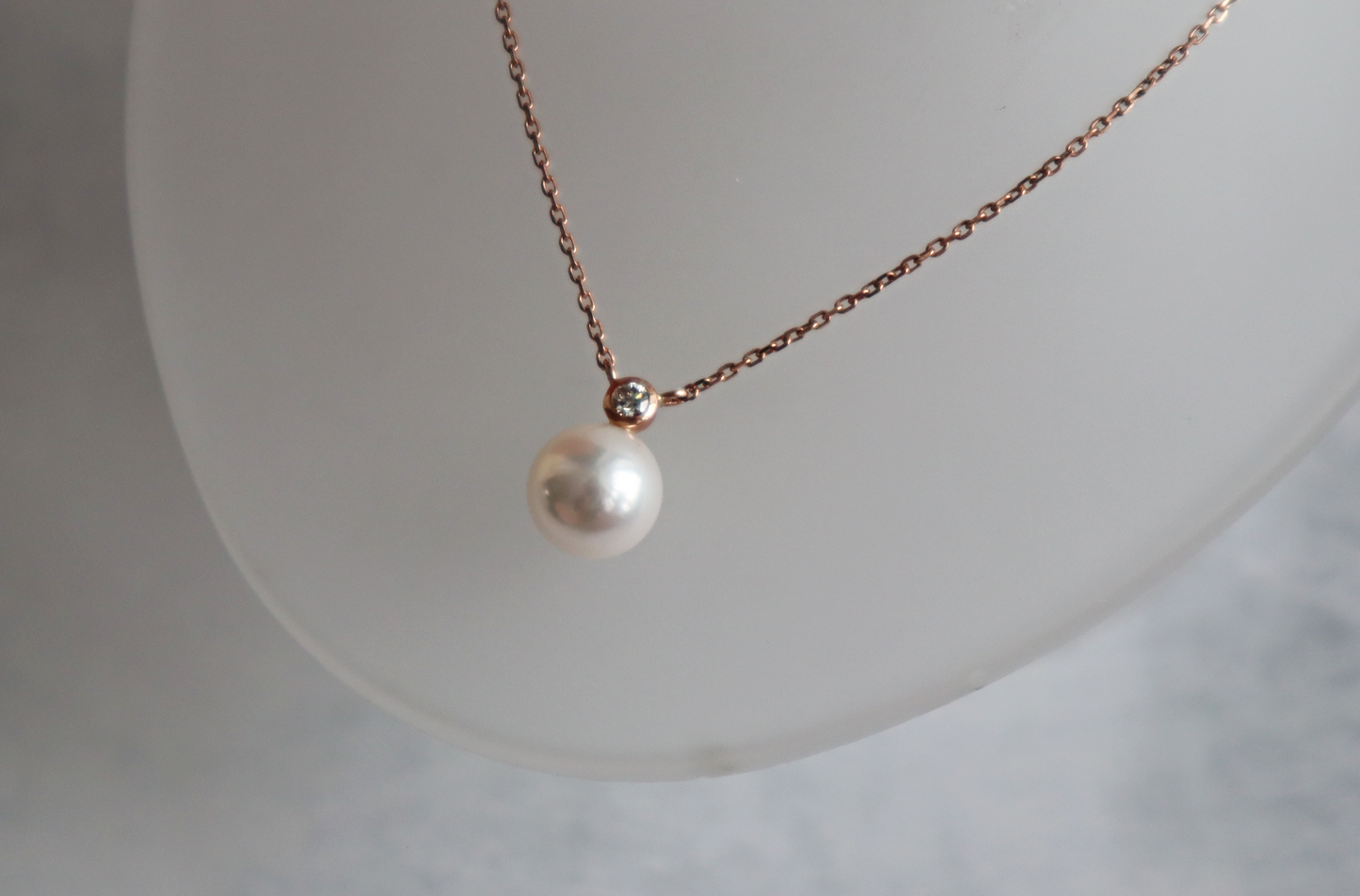 Saltwater Pearl & Diamond Necklace