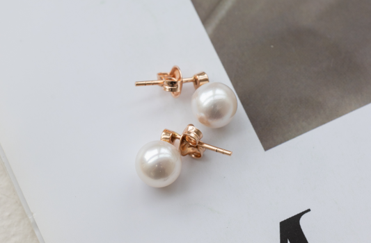 Saltwater Pearl & Diamond Earrings