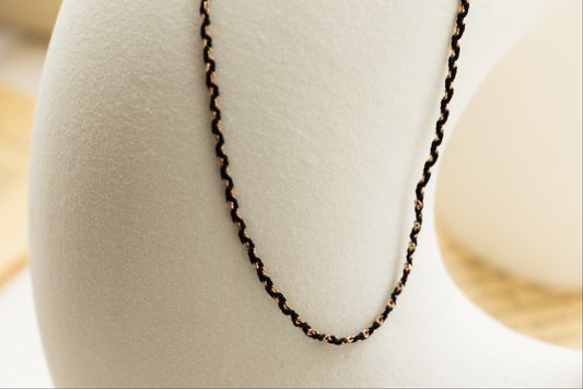 Charlotte Silk & Gold Necklace