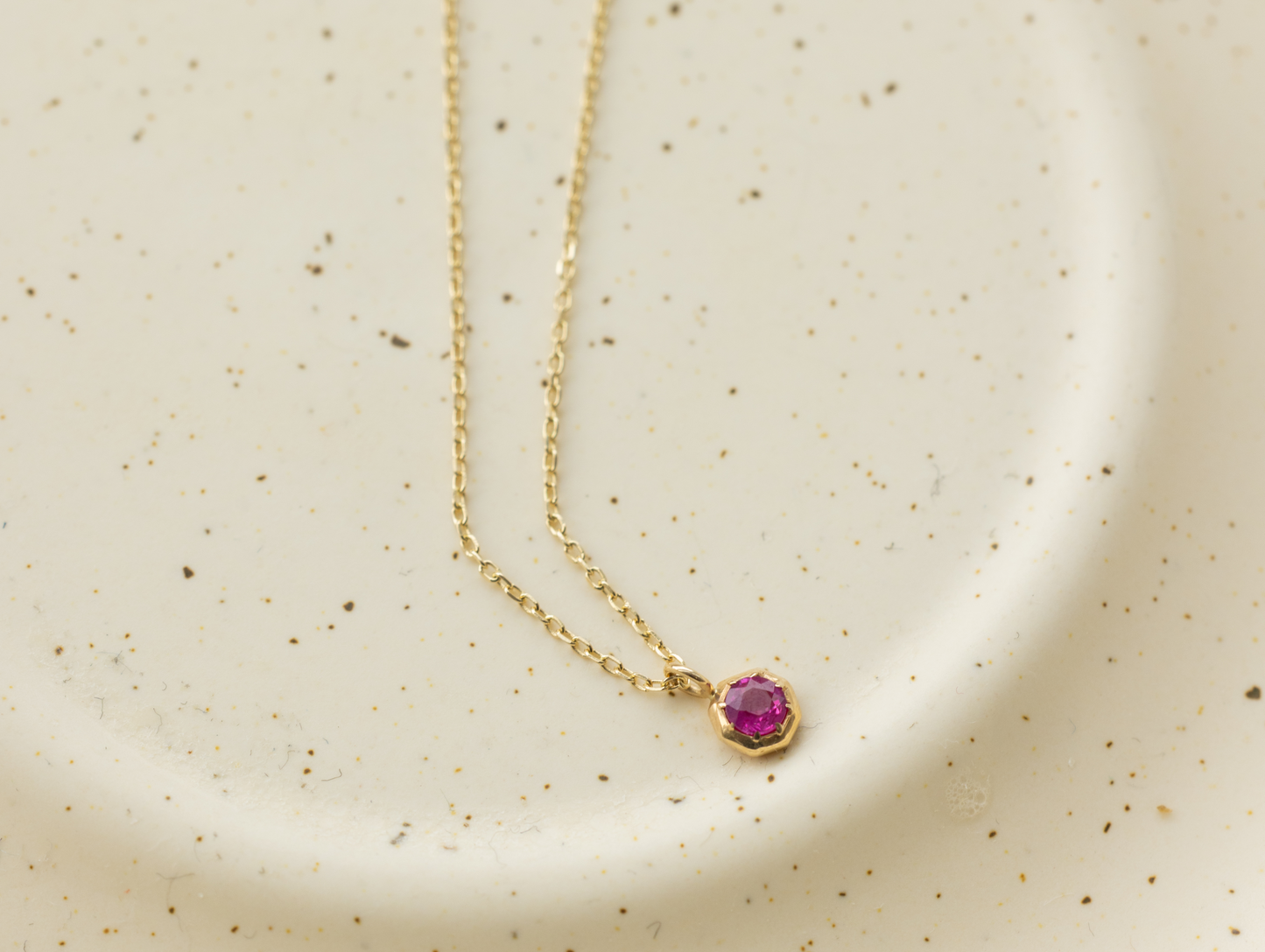 Classic Pink Sapphire Necklace