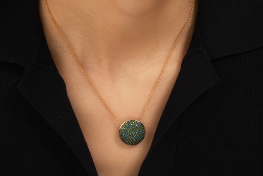 Starry Night Medallion Necklace (Limited Edition / 18K)