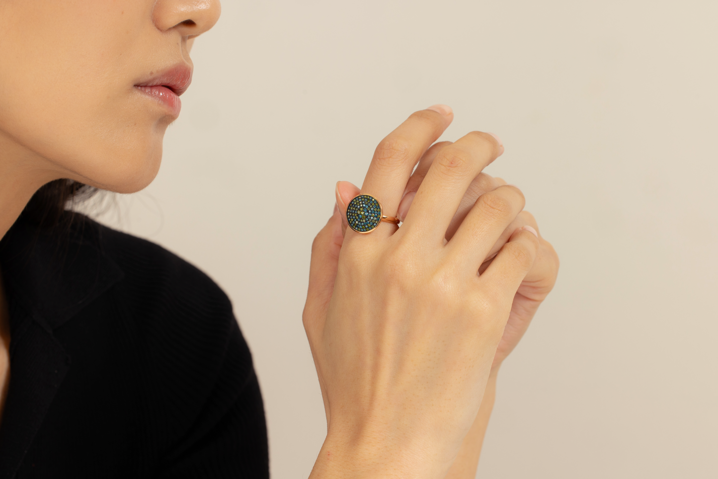 Starry Night Medallion Ring